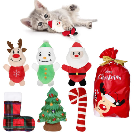 IOKHEIRA Christmas Catnip Toy Set – 6 Pieces