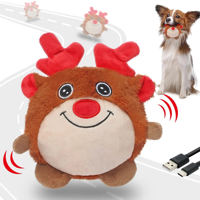Senneny Reindeer Rolling Dog Toy