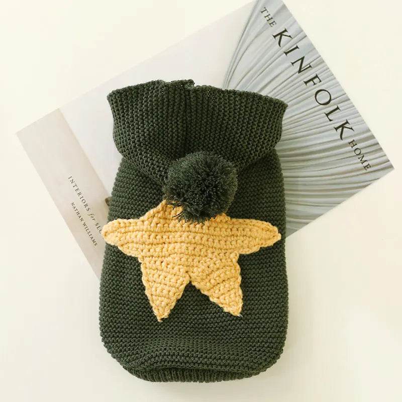Autumn Winter Sweater for Dogs and Cats with Stars - Nai Pet Store