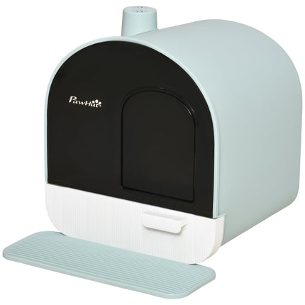 Cat Litter Box With Lid™ | Indoor Hooded Litter Box with Tray, Scoop & Strainer for Cats