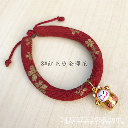 Japanese Style Cute Cartoon Cat Bell Collar Accessories