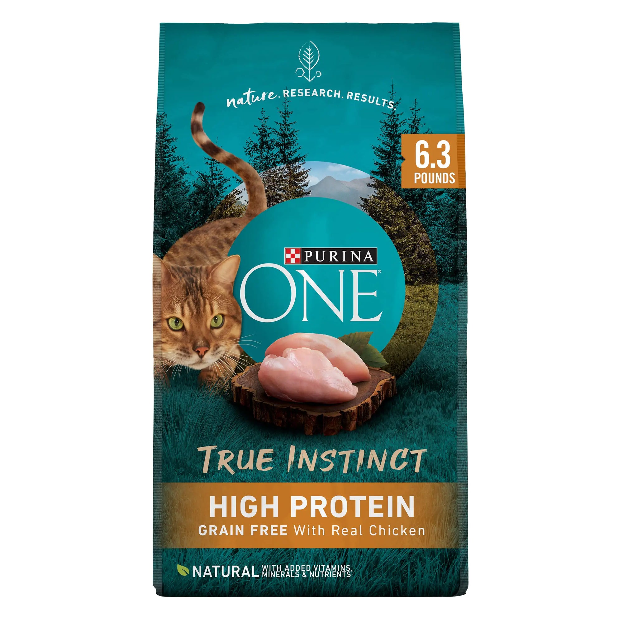 Purina ONE Natural High Protein Grain Free Dry Cat Food - 6.3 Lb. Bag
