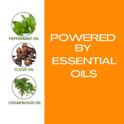 Healthy Paw Life flea and tick prevention powered by peppermint, clove, and cedarwood oils.