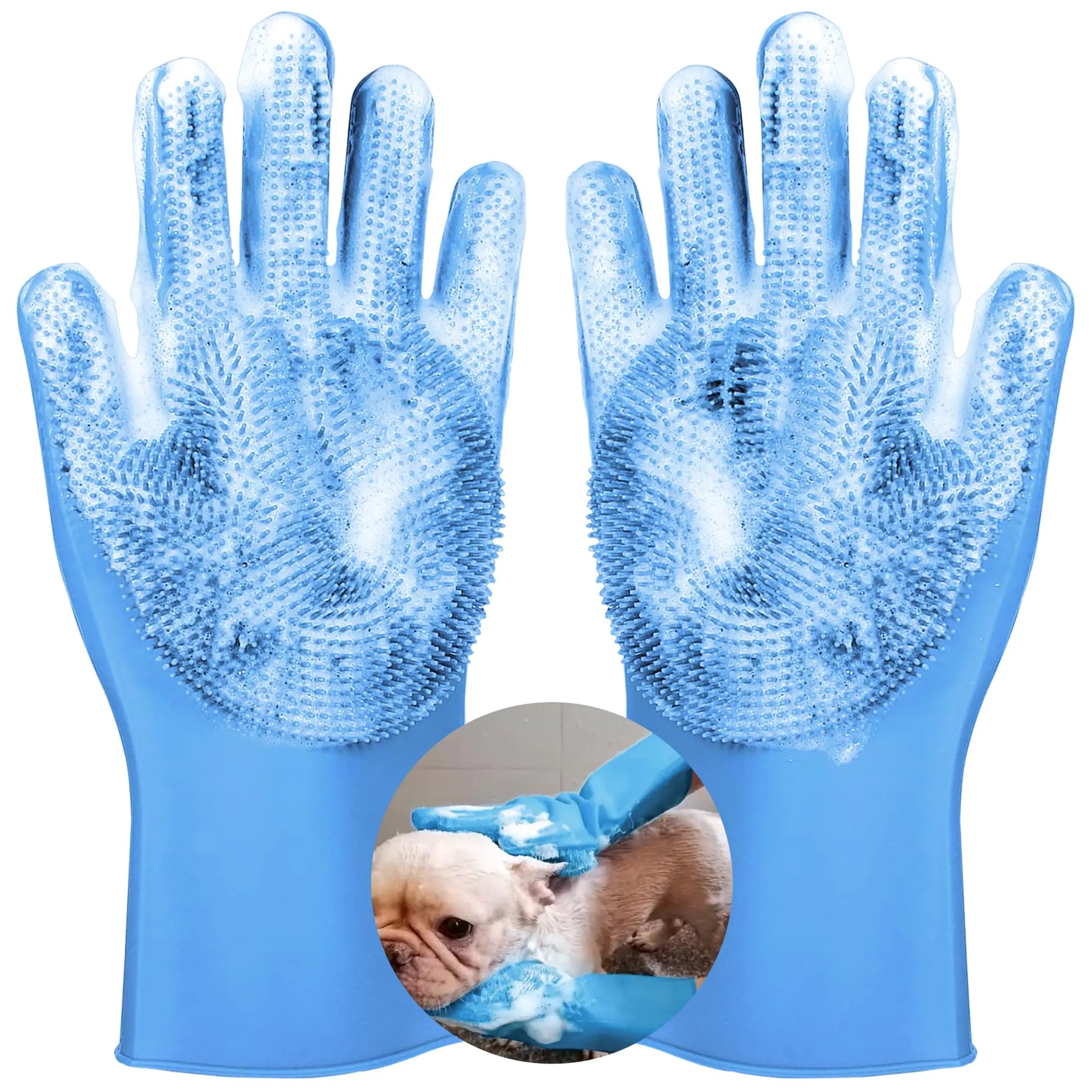 SUKETIL Pet grooming gloves Heat Resistant