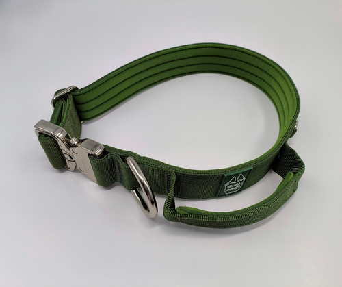 1.5" Tactical Collar with Handle - Cactus Green-0