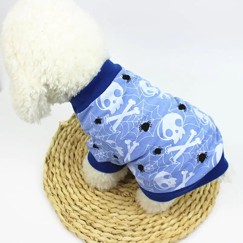 Cartoon Print T-Shirt for Teddy Pet Clothing
