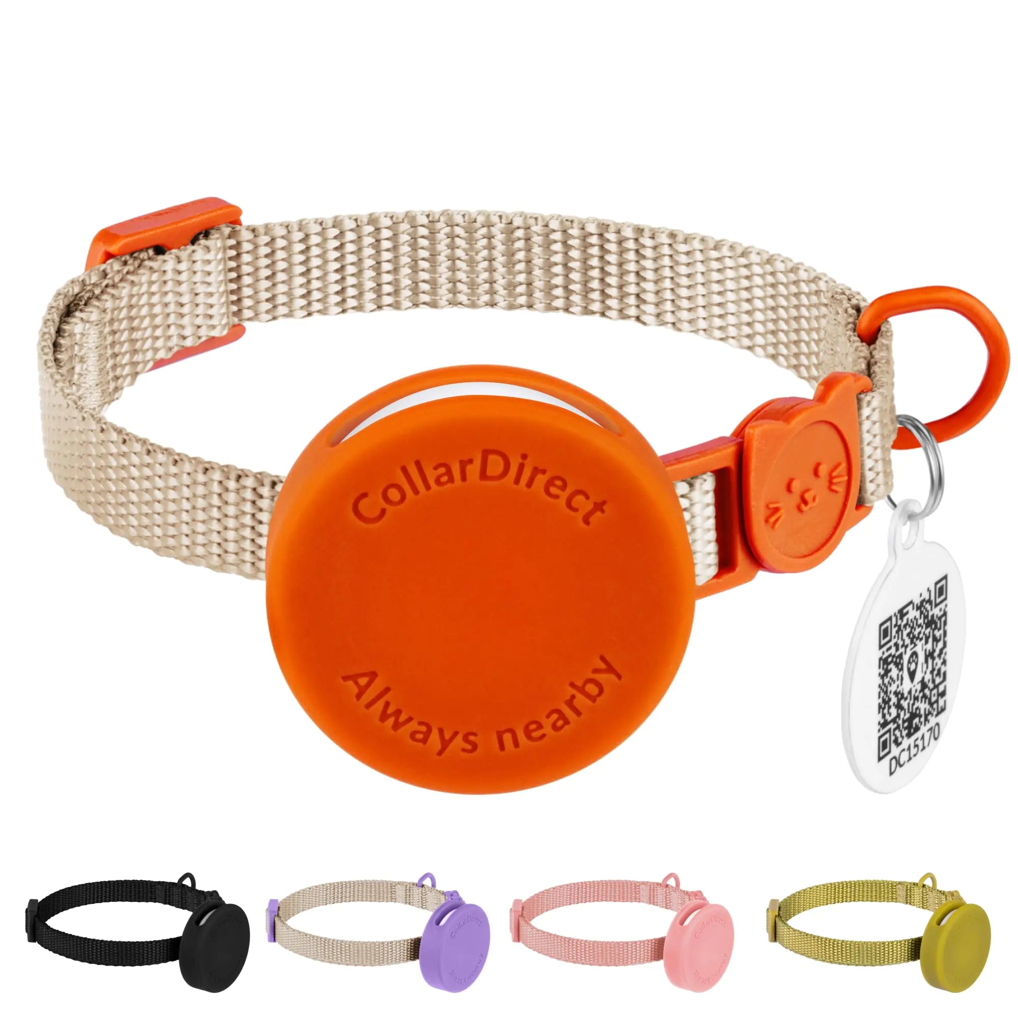CollarDirect Airtag Cat Collar with ID Cat Tag