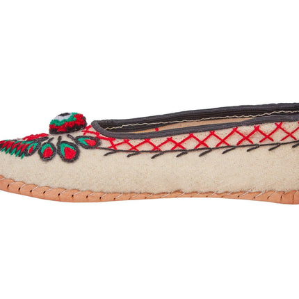 Adult Woolen Slippers (felt) with ornaments-1