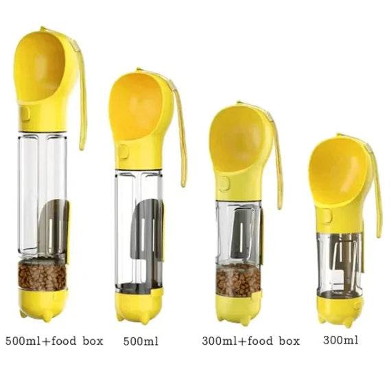 3-in-1 Portable Dog Water Bottle and Food Dispenser - Nai Pet Store
