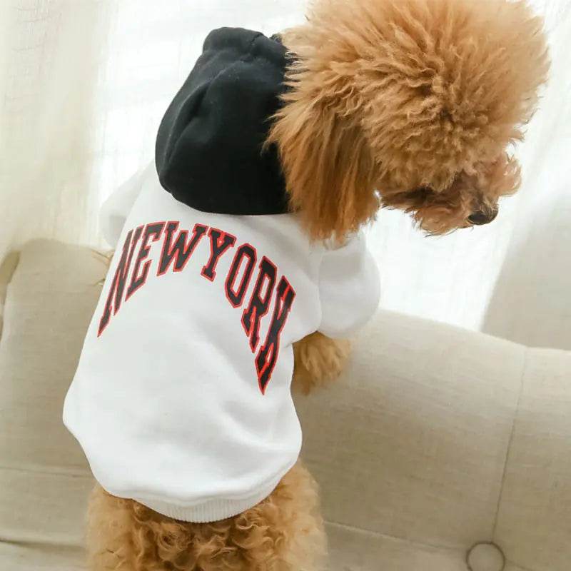 Casual Hooded Sweatshirt for Pets in Terry Cotton - Nai Pet Store
