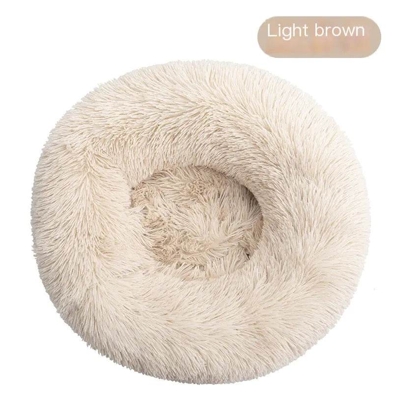 Round Plush Dog Beds for Small Dogs and Puppies - Nai Pet Store