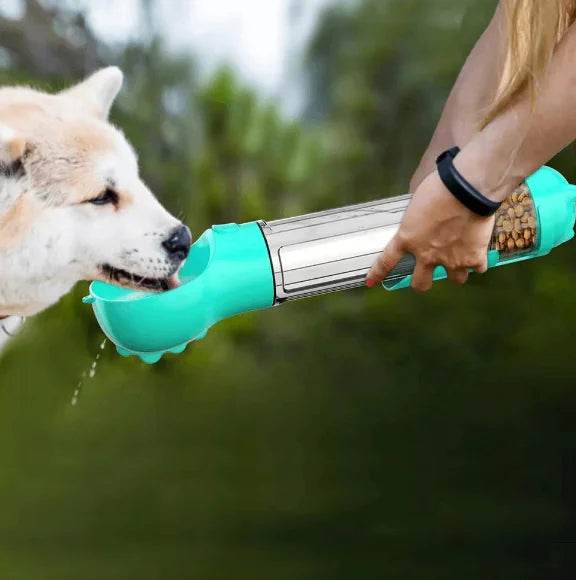3-in-1 Portable Dog Water Bottle and Food Dispenser - Nai Pet Store