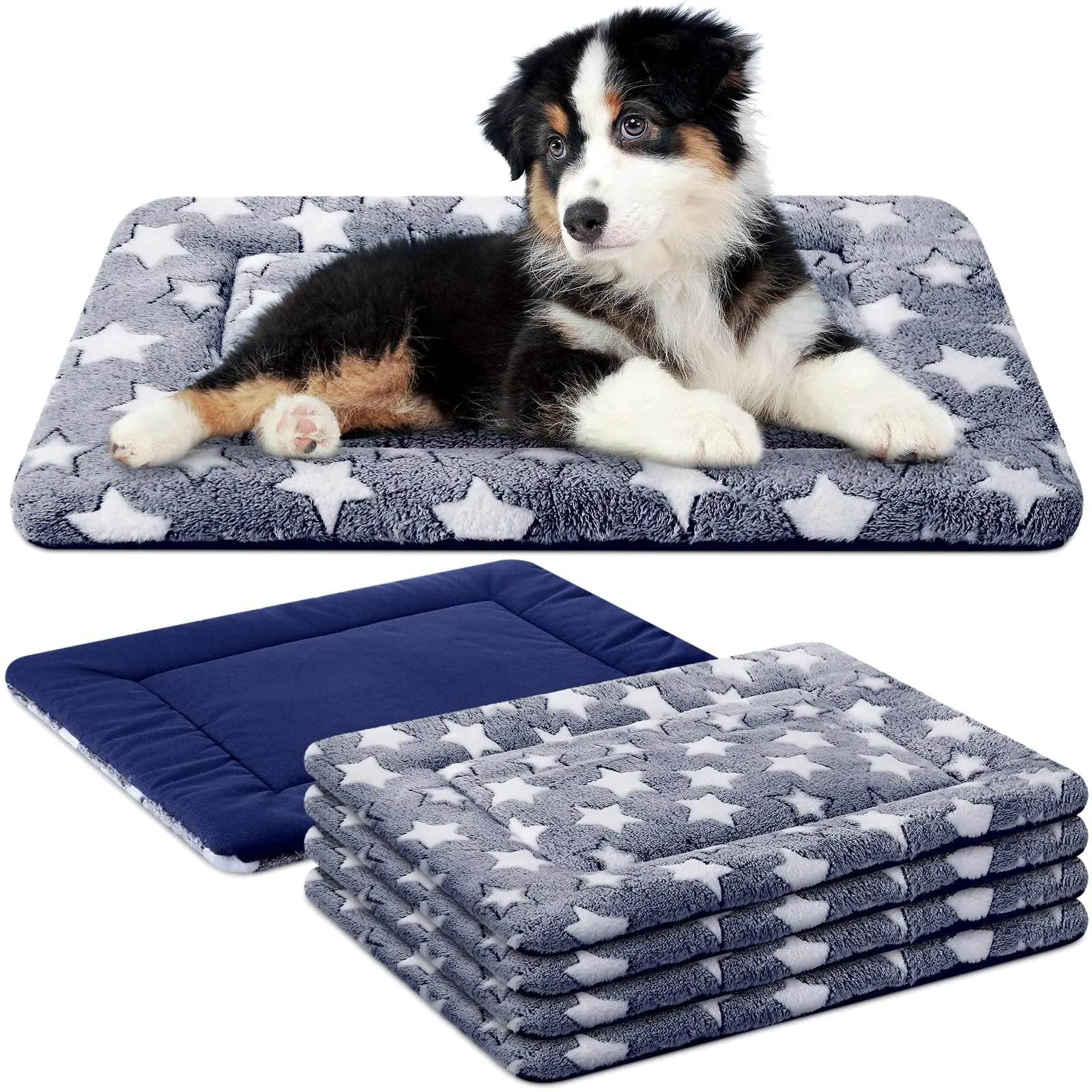 VitalCozy 4 Pcs Dog Bed (Blue 18 x 24 x 1.6 Inch) - Nai Pet Store