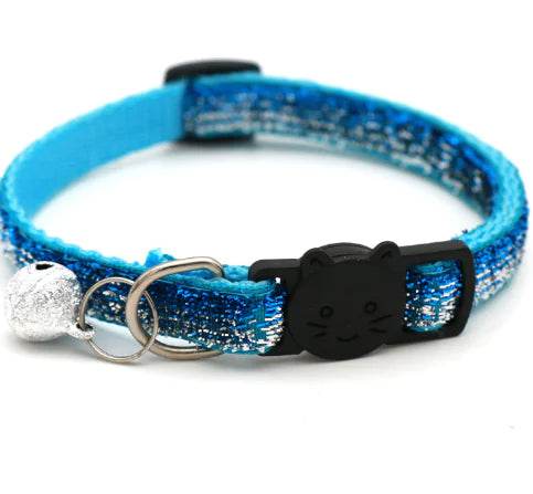 Adjustable Colorful Cat Collar with Bell for Pets - Nai Pet Store