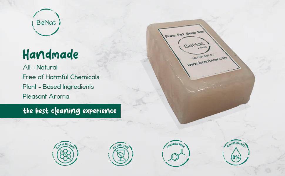 BeNat Pets. All-Natural Pet Shampoo Bar. Oat. 5.8 oz. - Nai Pet Store