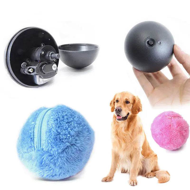 Automatic Plush Ball Pet Toy - Nai Pet Store