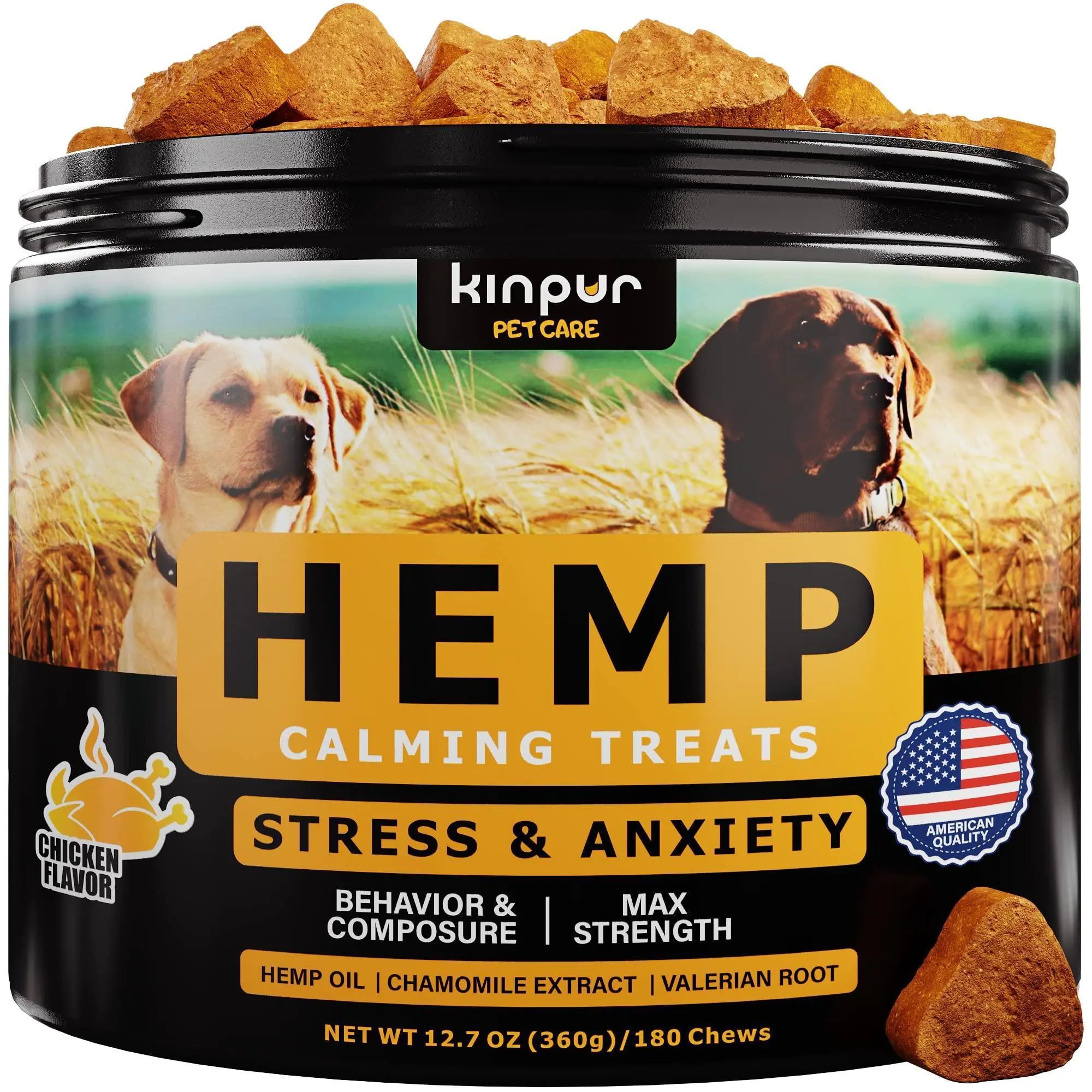 Natural Calming Chews for Dogs W/ Hemp Oil