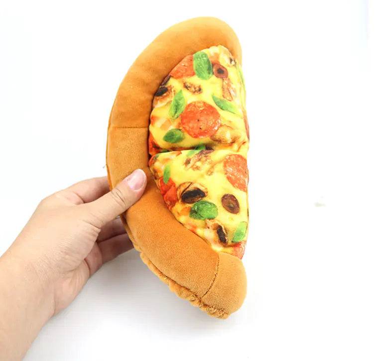 Bite-Resistant Sound Paper Pizza Pet Toy - Nai Pet Store