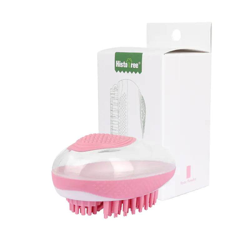 Pet Bath Brush for Cats and Dogs with Shampoo Storage - Nai Pet Store