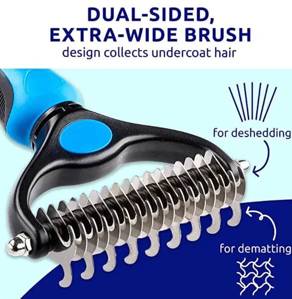 Professional Double-Sided Pet Grooming Brush - Nai Pet Store