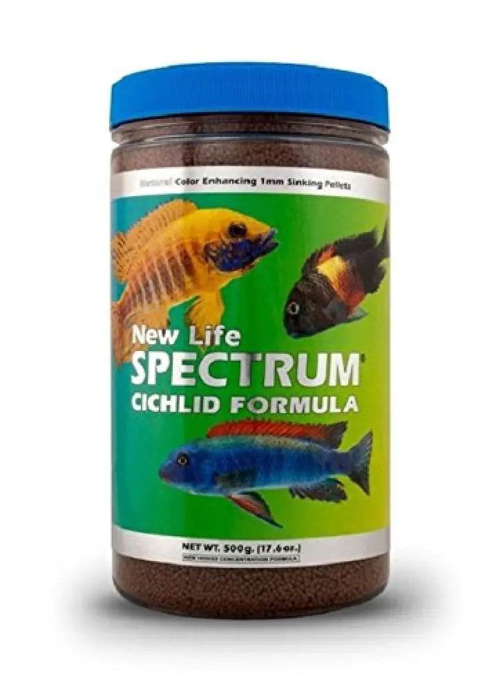 New Life Spectrum Cichlid Formula 1mm Sinking Freshwater Pet Food 500gm - Nai Pet Store