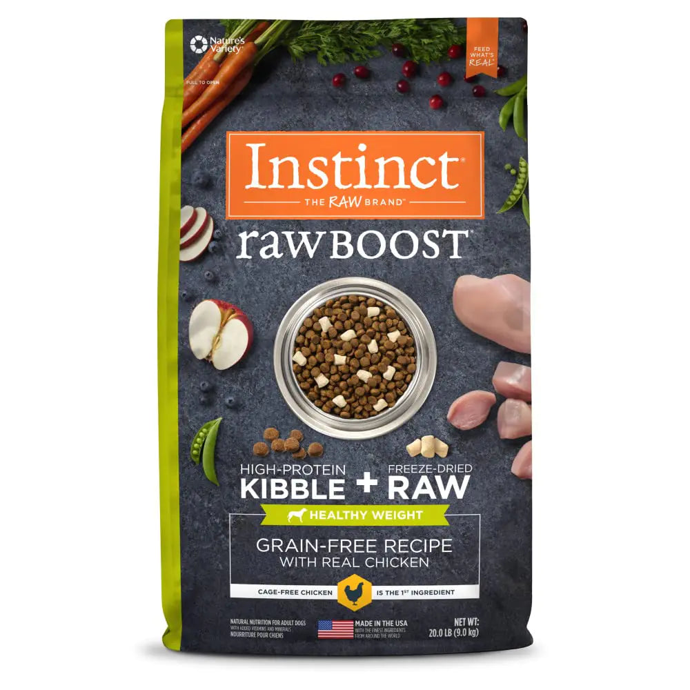 Instinct Raw Boost Healthy Weight Natural Dry Dog Food-Real Chicken 20 lb. Bag