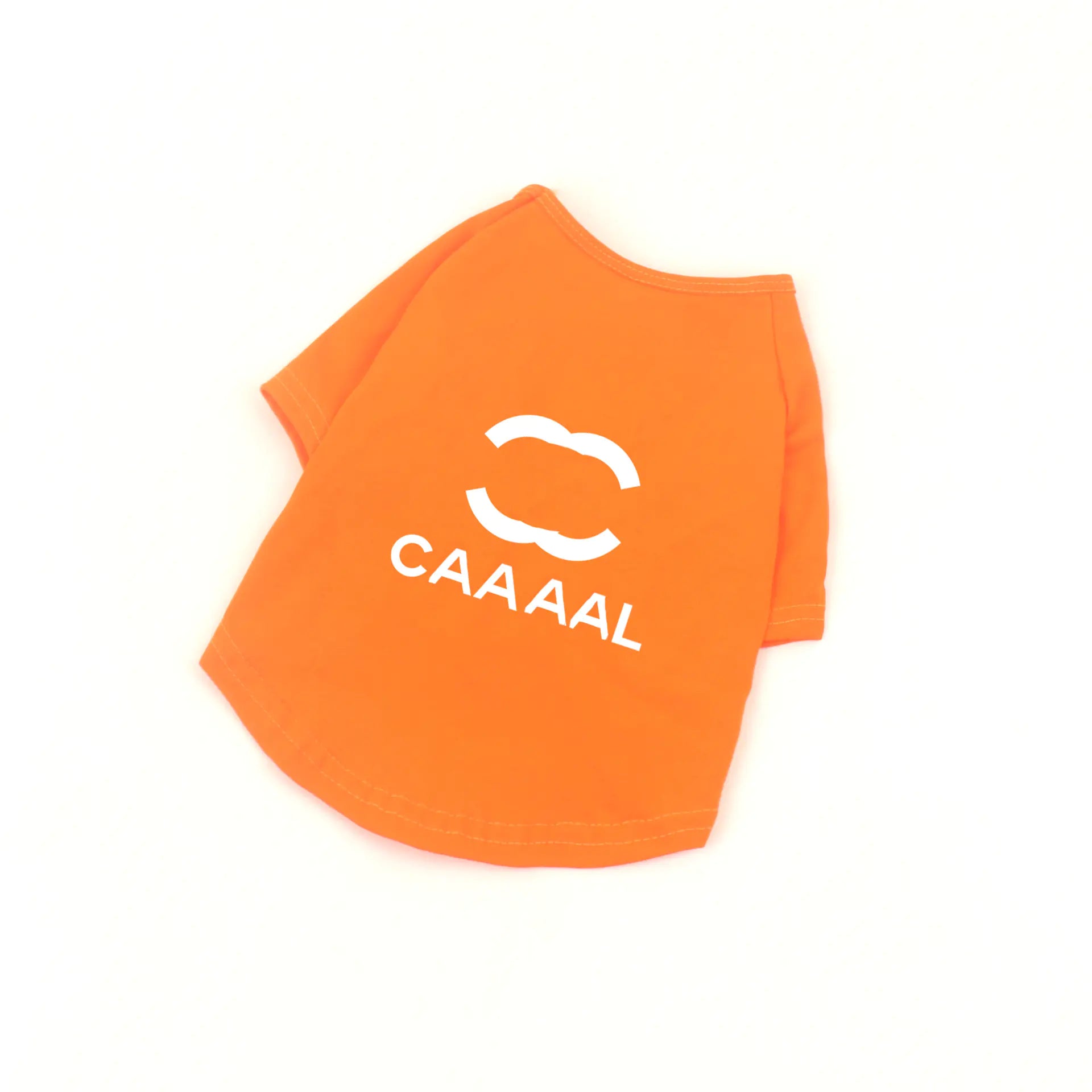 Spring Summer Cotton Stretch Pet Letter T-Shirt