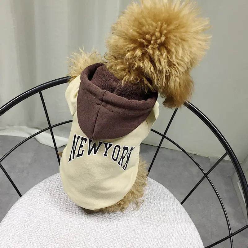 Casual Hooded Sweatshirt for Pets in Terry Cotton - Nai Pet Store