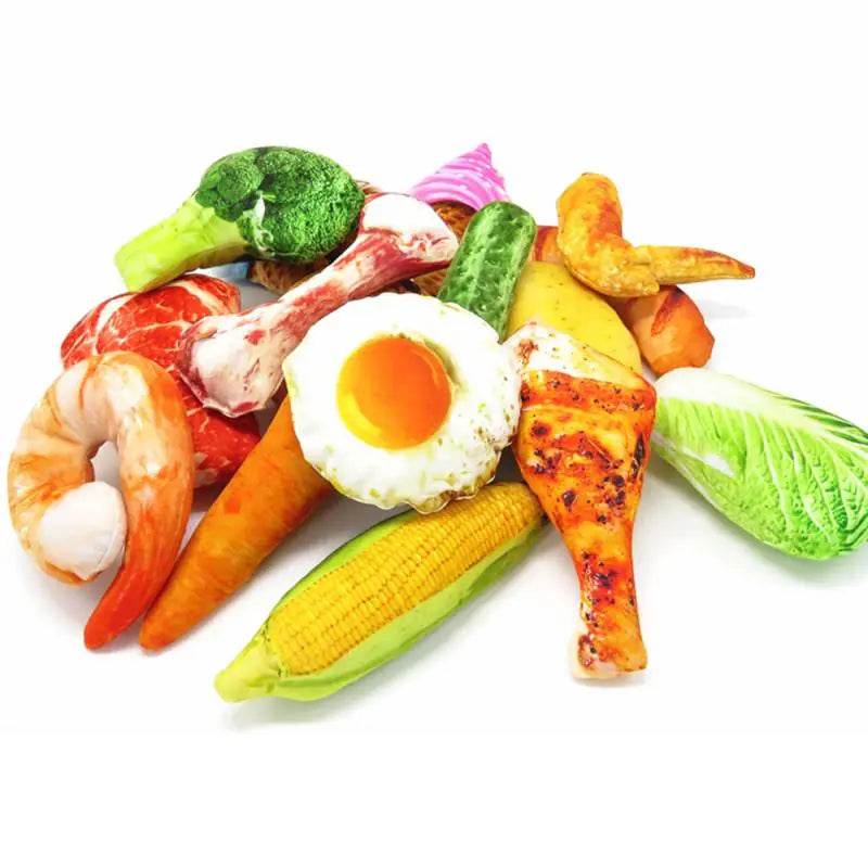Plush Pet Toy - Realistic Vegetable Drumstick for Dogs - Nai Pet Store