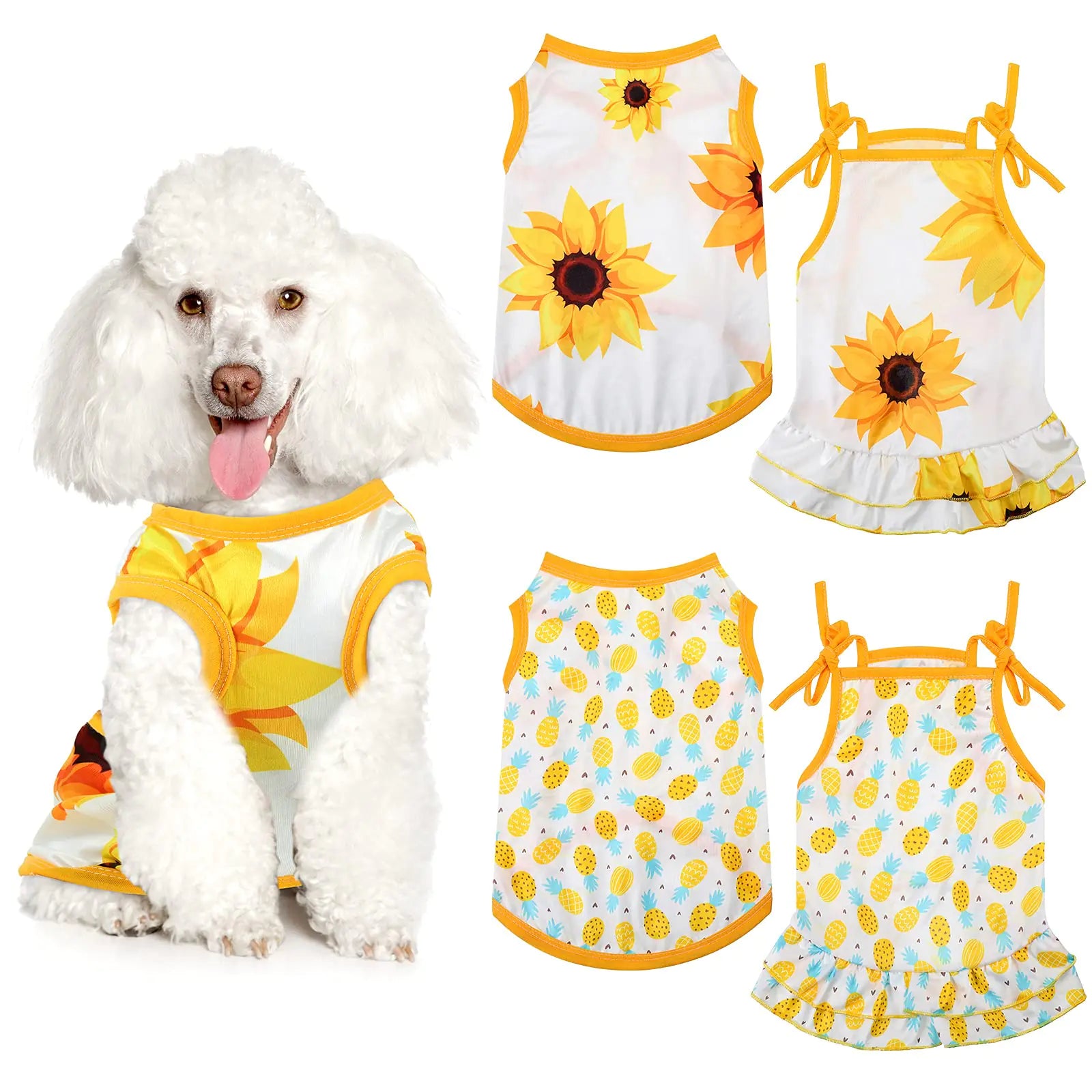 4 Pieces Pet Clothes