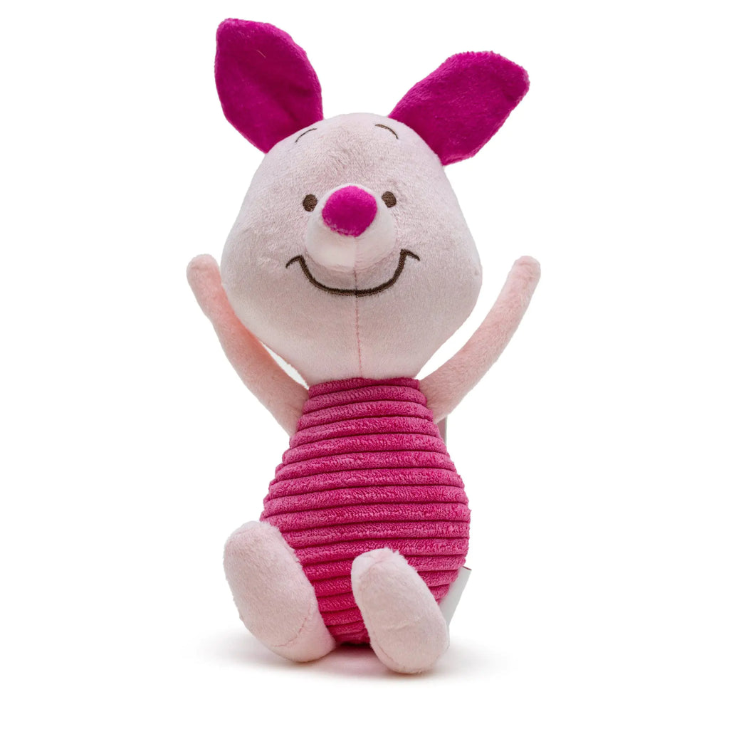 Buckle-Down Disney Dog Toy Winnie The Pooh Piglet Arms Up Sitting Pose Pet Toy Plush