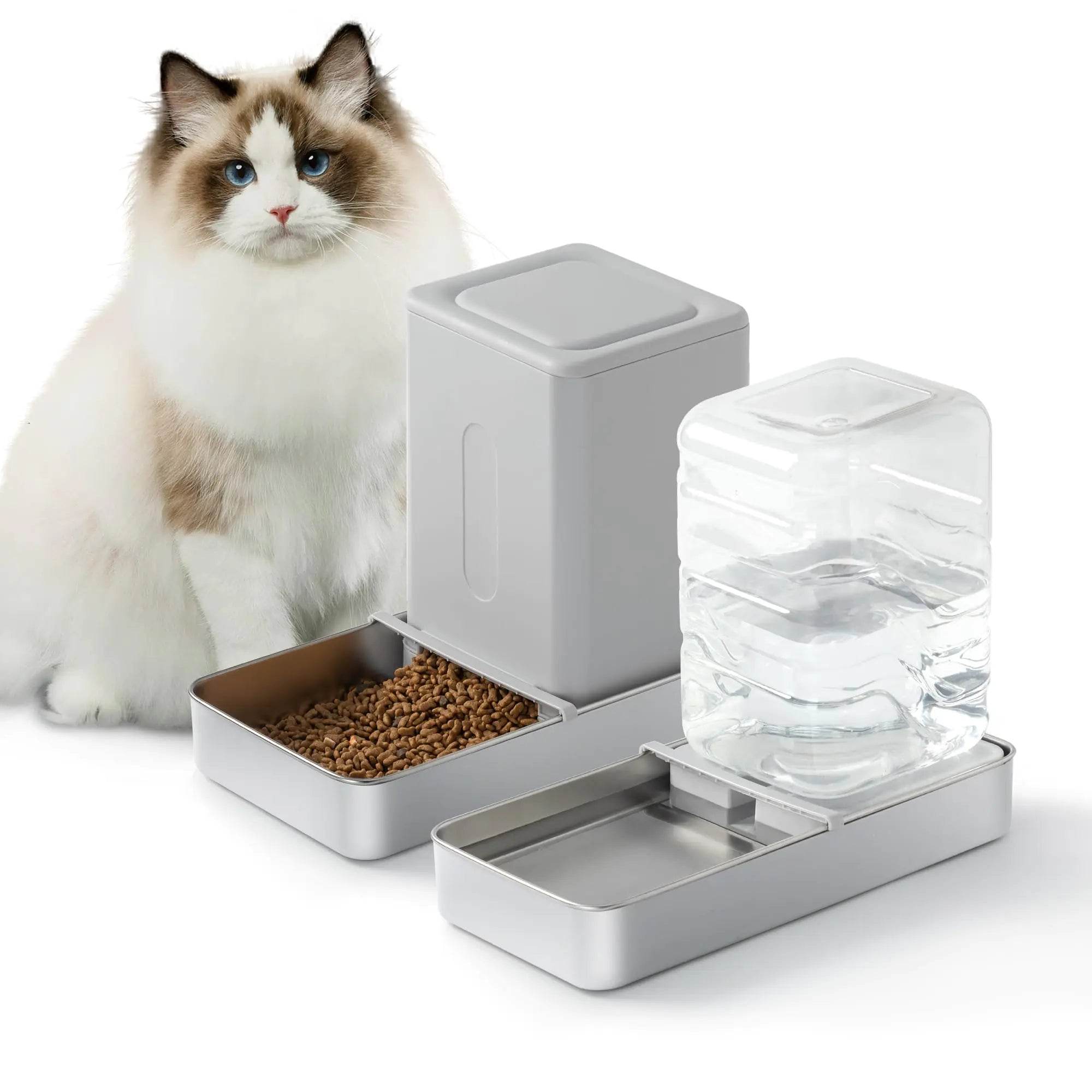 Automatic Cat Food and Water Dispenser Set - Nai Pet Store