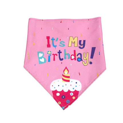 Pet Birthday Triangle Towel for Dogs