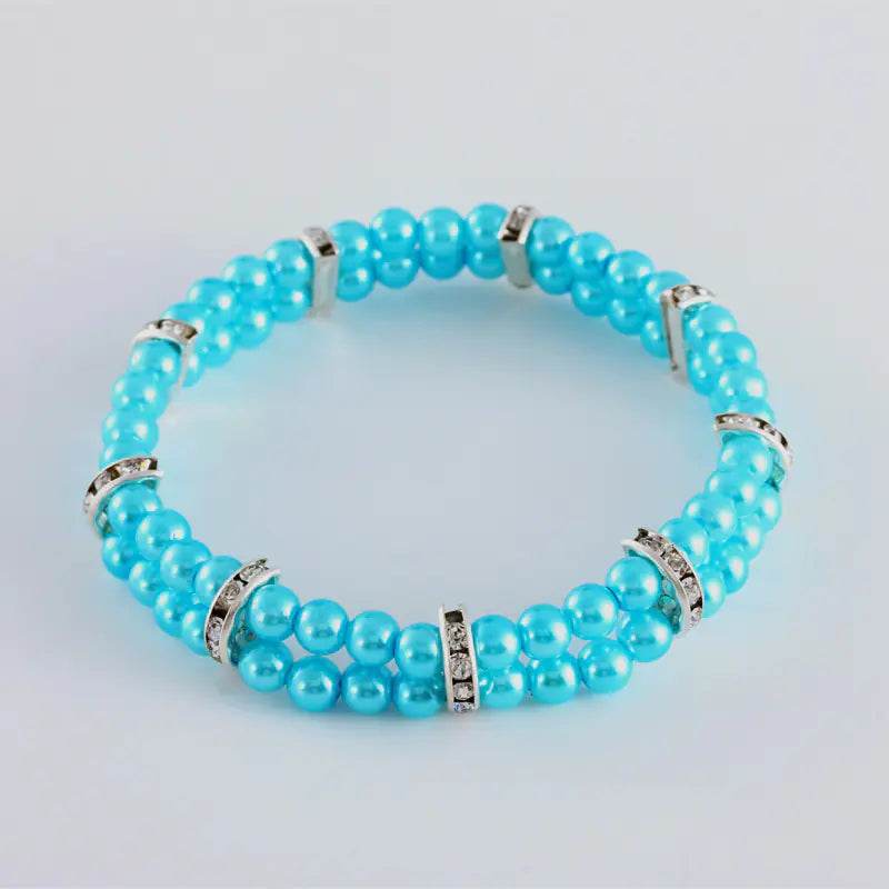 Two Row Pearl Necklace for Pets with Elastic Design - Nai Pet Store