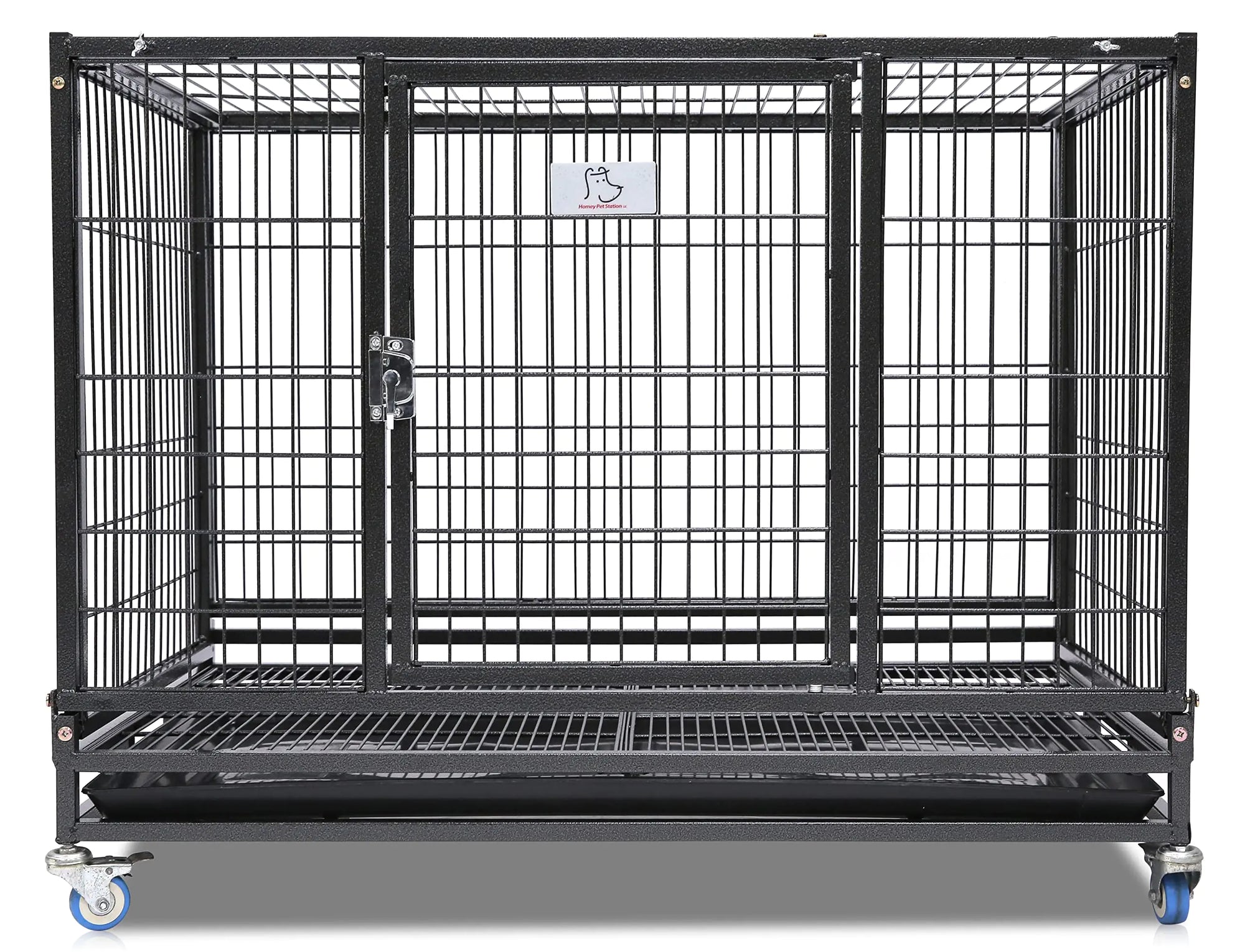 Homey Pet 37 inch Folding Collapsible Heavy Duty Dog Crate