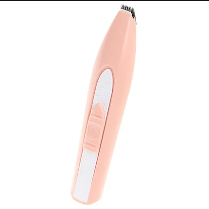 Hoopet pet grooming trimmer in peach pink for professional dog and cat hair cutting.