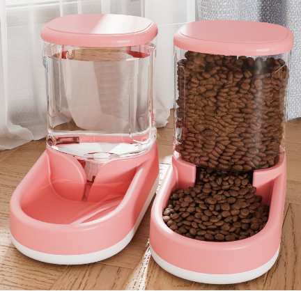 Automatic Pet Dog Feeder & Drinking Fountain Combo