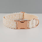 Dog rope rose gold buckle / XL