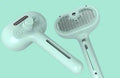 Portable pet hair dryer with adjustable settings and USB charging for dog and cat grooming
