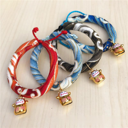 Japanese Style Cute Cartoon Cat Bell Collar Accessories