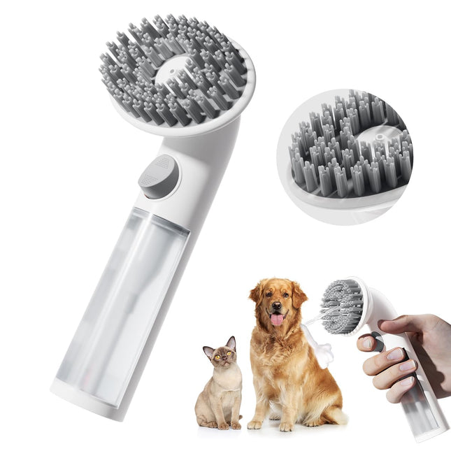 Stryfull Pet Bath Brush Shampoo Dispenser for Cats & Dogs