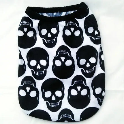Skull & Ghost Halloween Pet Clothing