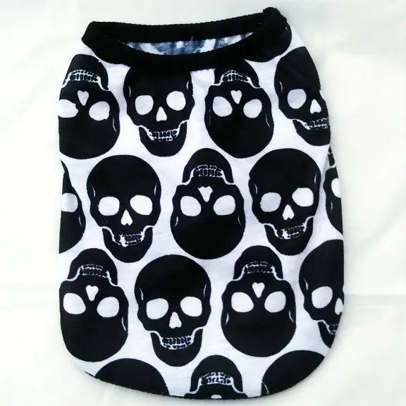 Skull & Ghost Halloween Pet Clothing