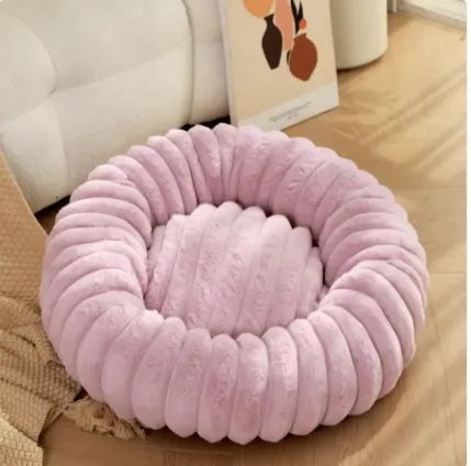 Round Plush Pet Bed