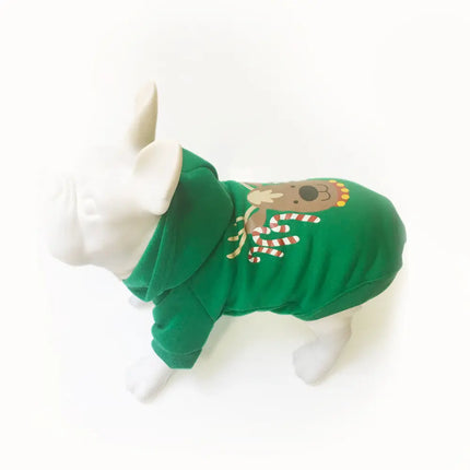 Green Christmas Dog Hoodie