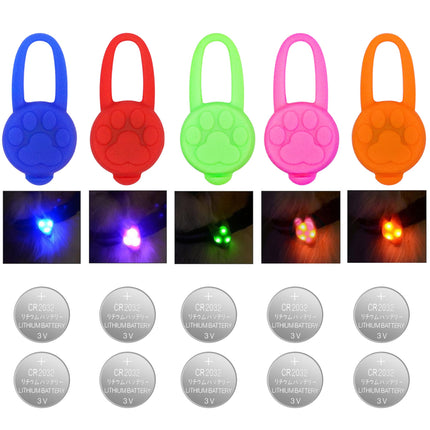 Avando LED Pet Collar Lights – 5-Pack