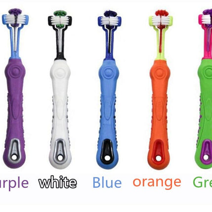Double-Headed Toothbrush for Dog and Cat Dental Care