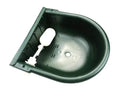 Green pet waterer with float valve for dogs and cats, automatic drinking bowl