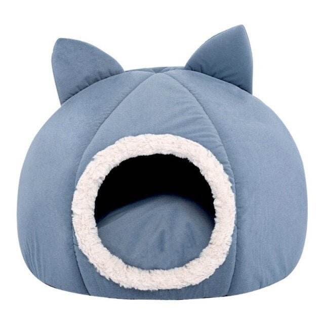 Detachable Soft Kennel Cat Bed Breathable Cat Pet Cave House Sleeping Bag Mat Pad Tent Pets Winter Warm Cozy Beds 11 Colors - Nai Pet Store