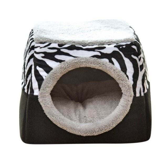 Detachable Soft Kennel Cat Bed Breathable Cat Pet Cave House Sleeping Bag Mat Pad Tent Pets Winter Warm Cozy Beds 11 Colors - Nai Pet Store